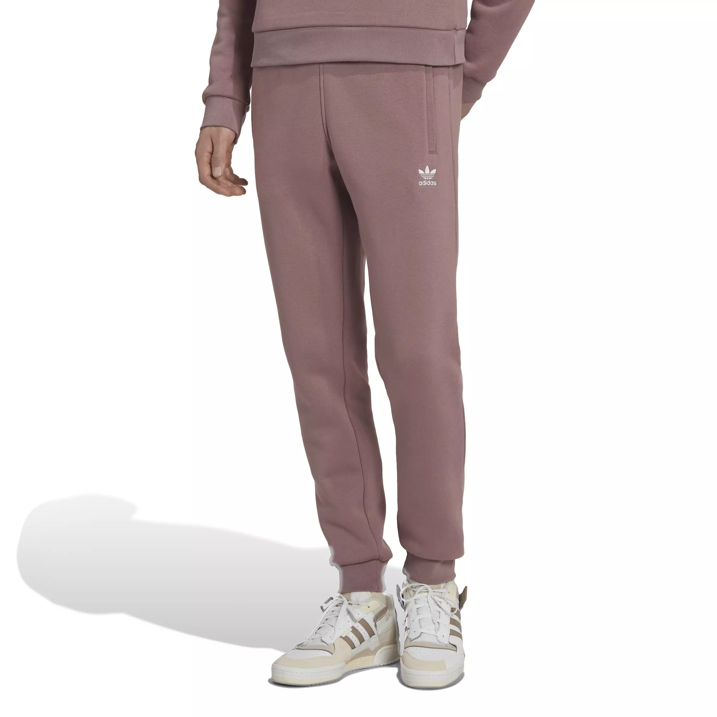 Adidas men's trefoil online fleece joggers